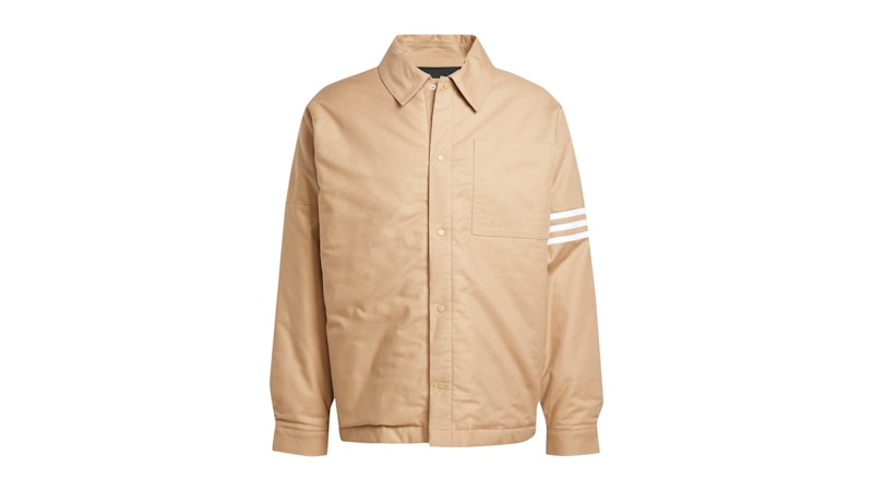 ADIDAS ORIGINALS MEN'S ADIDAS NEUCLASSICS PADDED FLANNEL SHIRT IN CARDBOARD