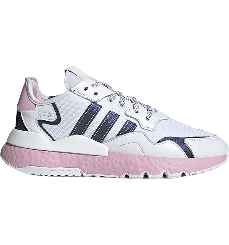 adidas Nite Jogger Cloud White True Pink Women s EG7942 US