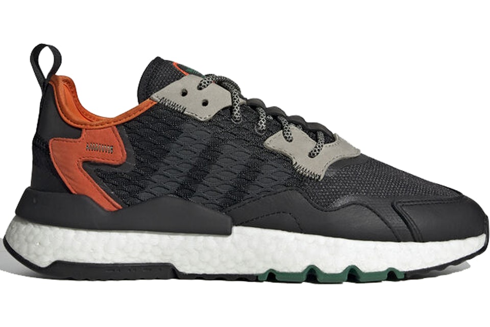 Adidas night jogger black best sale orange