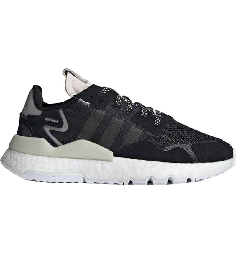Adidas nite jogger black and white shop