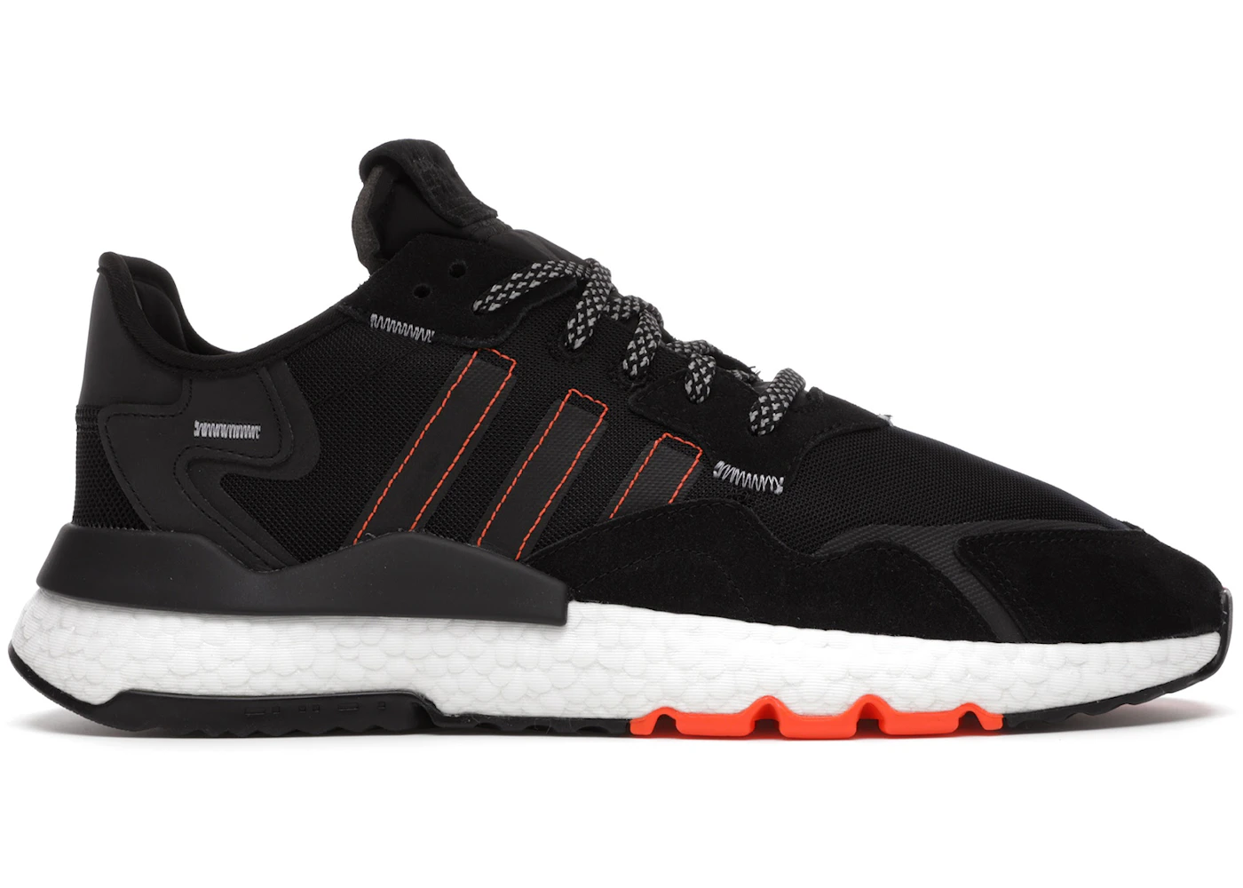 adidas Nite Jogger Core Black Solar Orange Men's FW0187 US