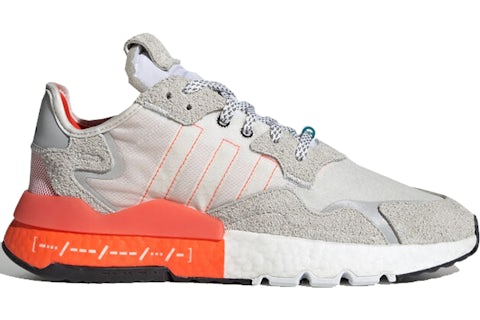 Adidas nite jogger white orange shop