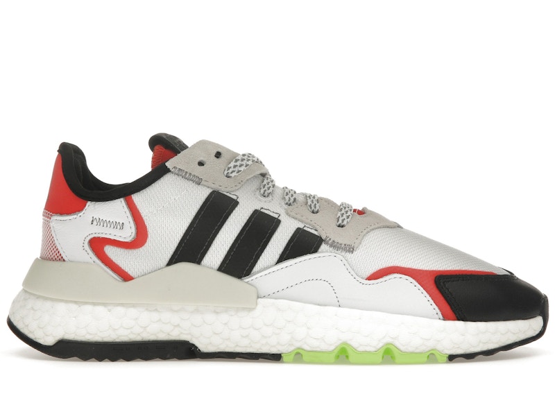 adidas Nite Jogger White Black Red Men's - EH1293 - GB
