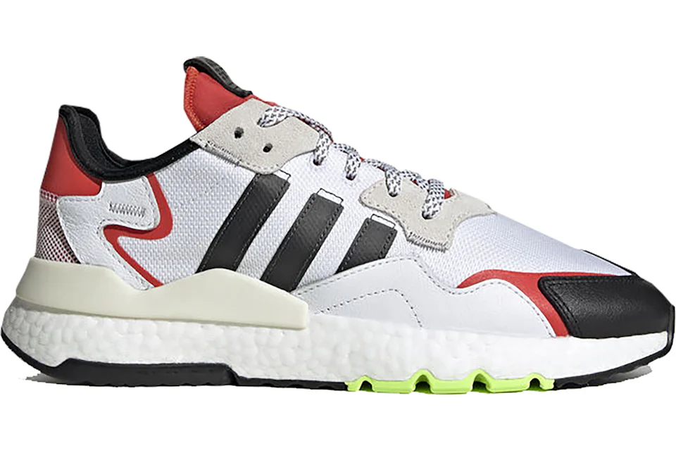 adidas Nite Jogger White Black Red