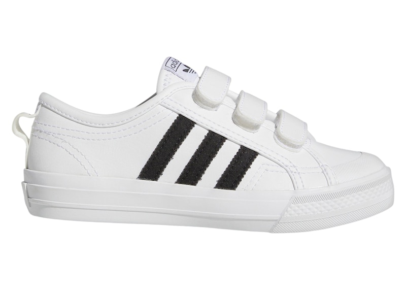 ADIDAS ORIGINALS Pre-owned Nizza Comfort White Black Sneakers In Cloud White/core Black In Multi