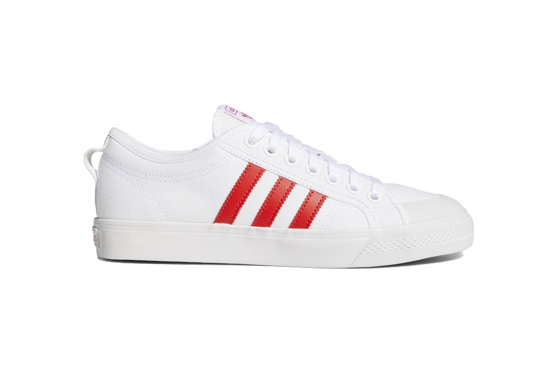 Pre-owned Adidas Originals Adidas Nizza Lush Red In Cloud White/lush Red/crystal White