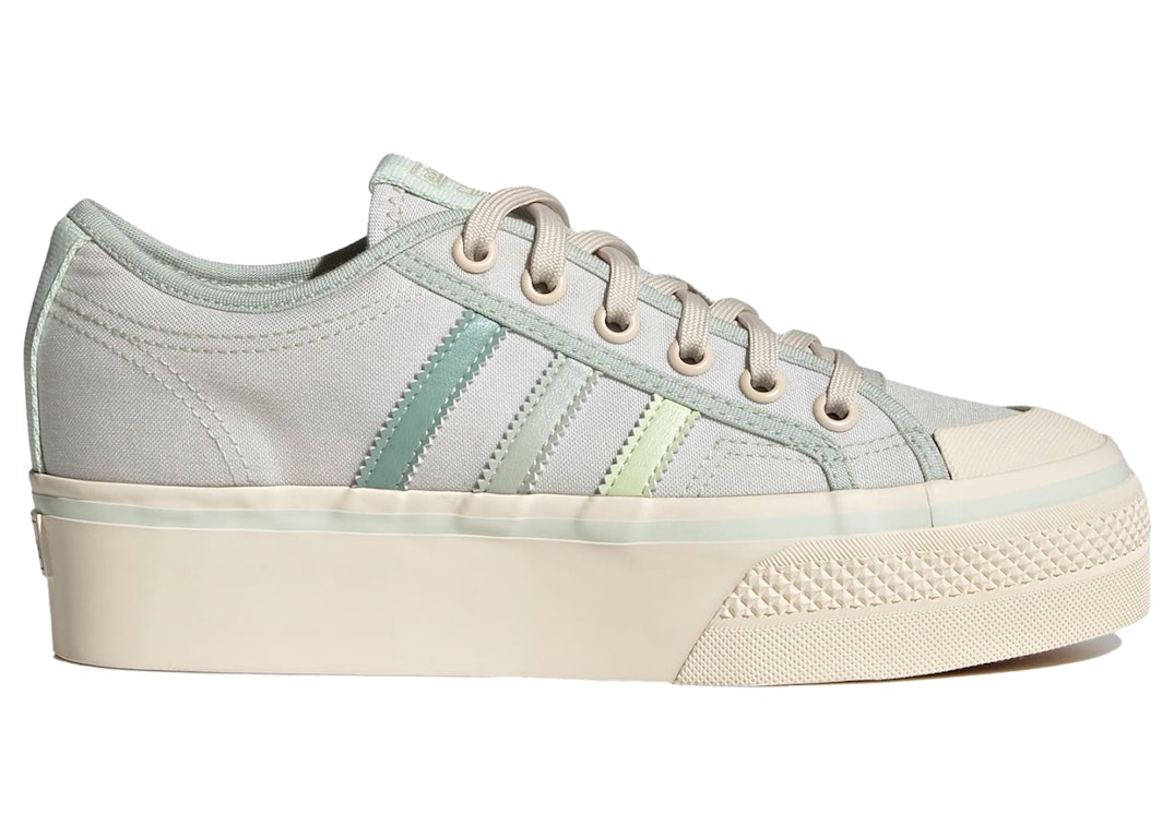 Pre-owned Adidas Originals Adidas Nizza Platform Lo Parley Almost Lime (women's) In Cream White/almost Lime/wonder White