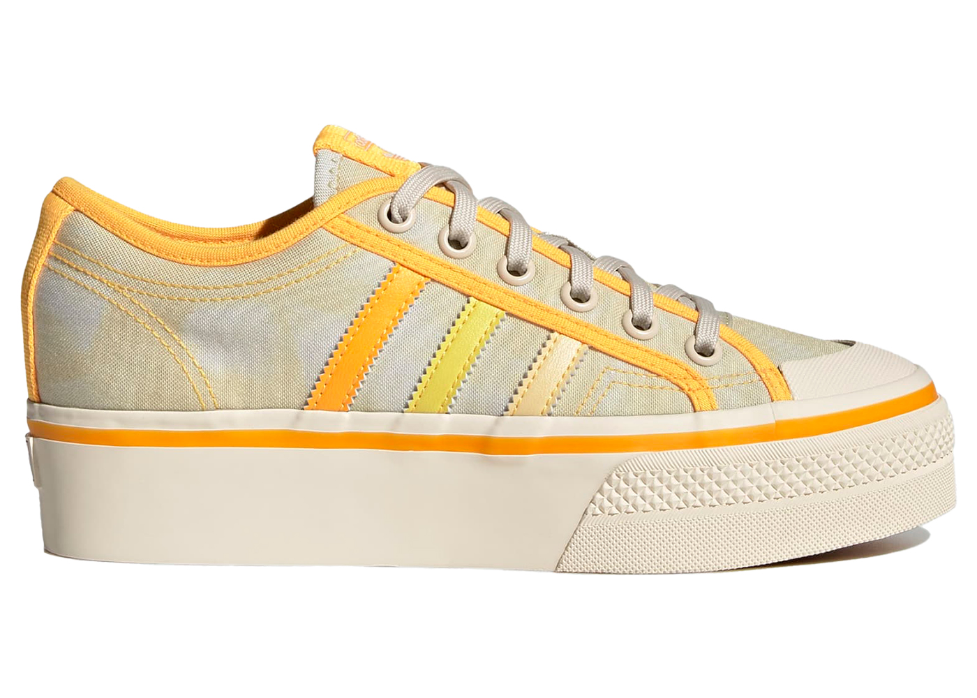 adidas Nizza Platform Lo Parley Almost Yellow Orange Tint (Women's)