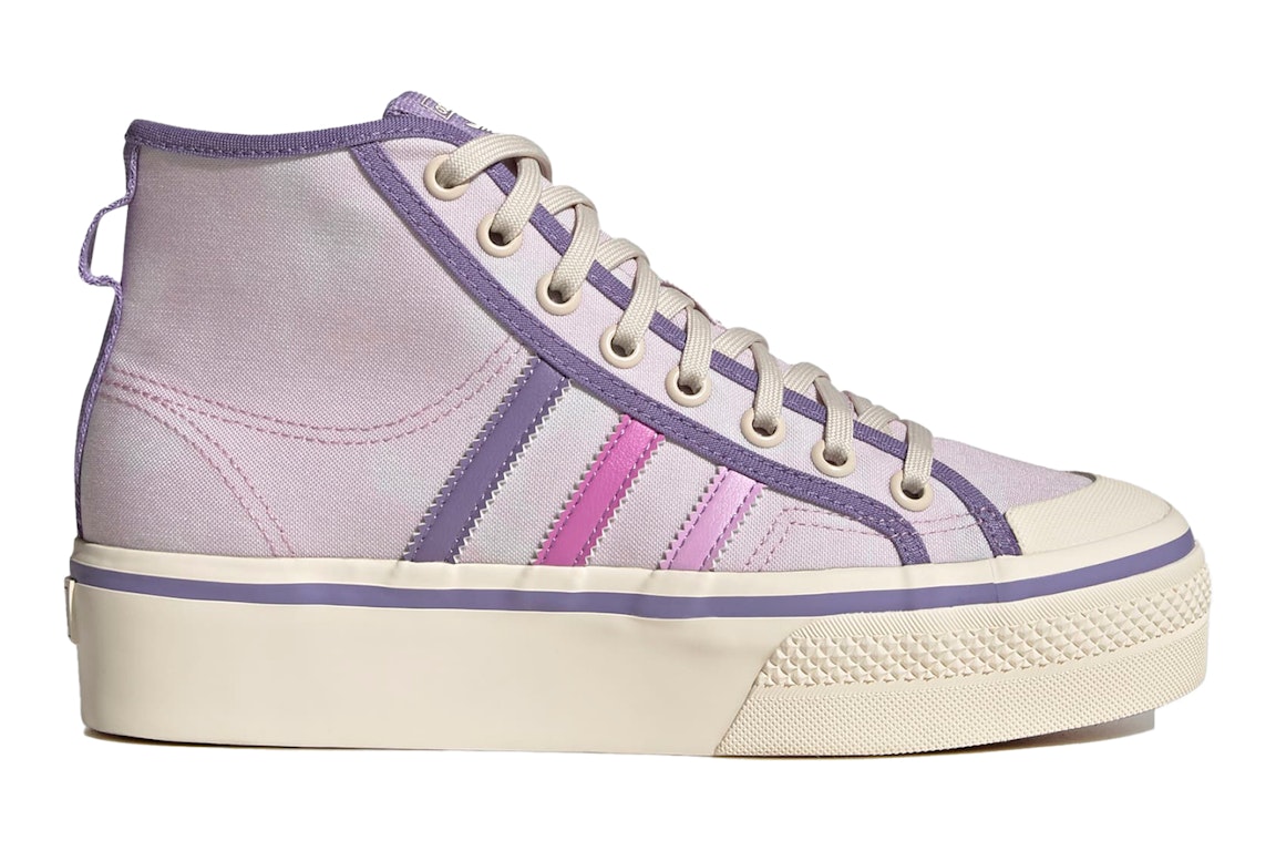 Pre-owned Adidas Originals Adidas Nizza Platform Mid Parley Almost Pink (women's) In Almost Pink/pulse Lilac/wonder White