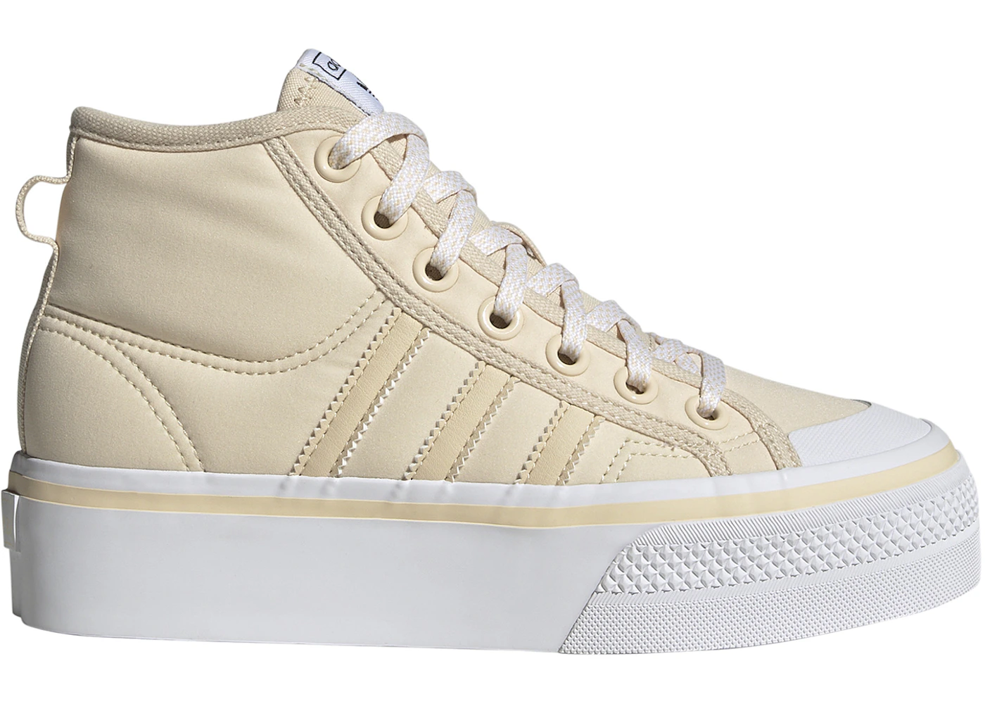 adidas Nizza Platform Mid Sand Strata White (GS) - IF7588 - US adidas Nizza Platform Mid Sand Strata White (GS) - IF7588 - US
