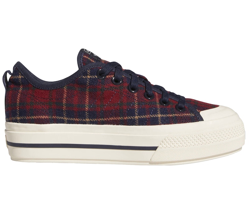 adidas Nizza RF Platform Low Plaid (Women's) - H02710 - US