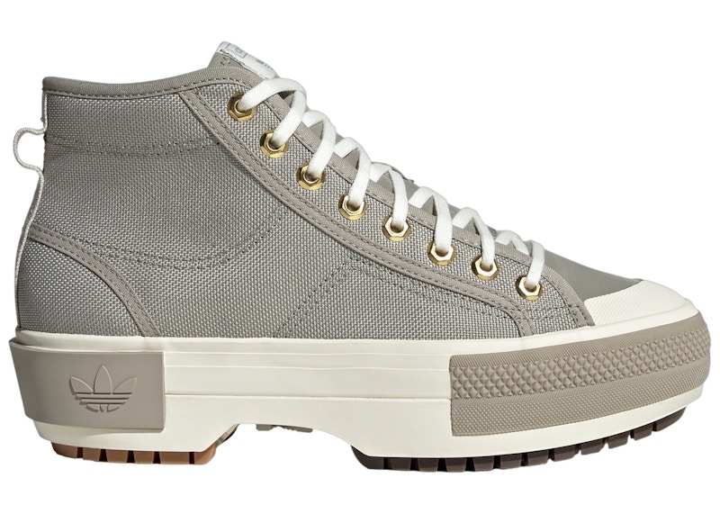 Pre-owned Adidas Originals Nizza Trek Grey (women's) Sneakers In Feather Grey/grey One/light Brown In Multi
