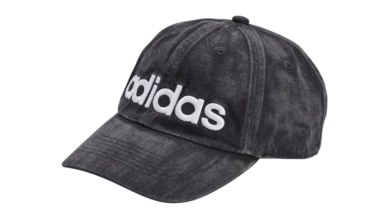 AC ミラン90’s Cap adidas VINTAGE Adidas Hat Cap Size 7 1/8 Medium Black Silver Embroidered
