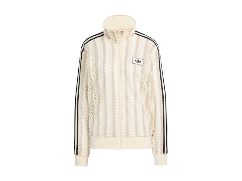 Pre-owned Adidas Originals Originals Women's Summer Glow Firebird Track Top In Wonder White