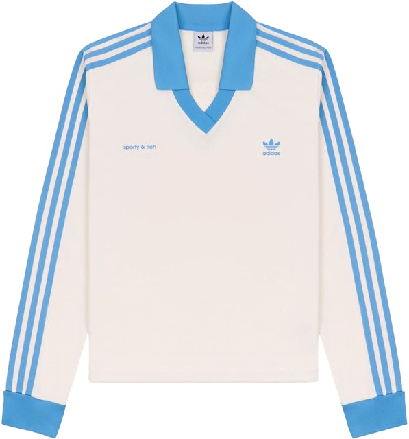 Råd medier At accelerere adidas Originals x Sporty & Rich Soccer Jersey Cream/Baby Blue - SS23 - US