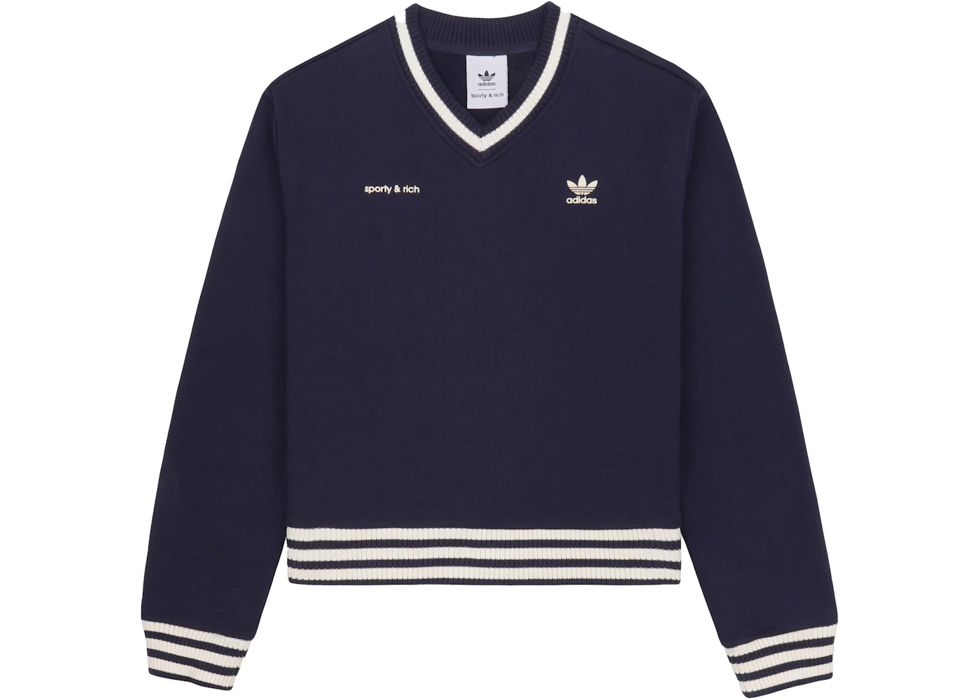 x Sporty & V-Neck Sweatshirt Navy/Cream - SS23 - US