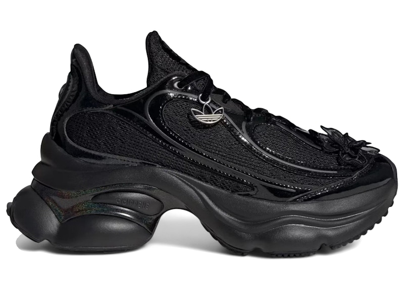 Adidas Ozvenuz Black (Women's) Sneakers in Core Black/Silver Metallic