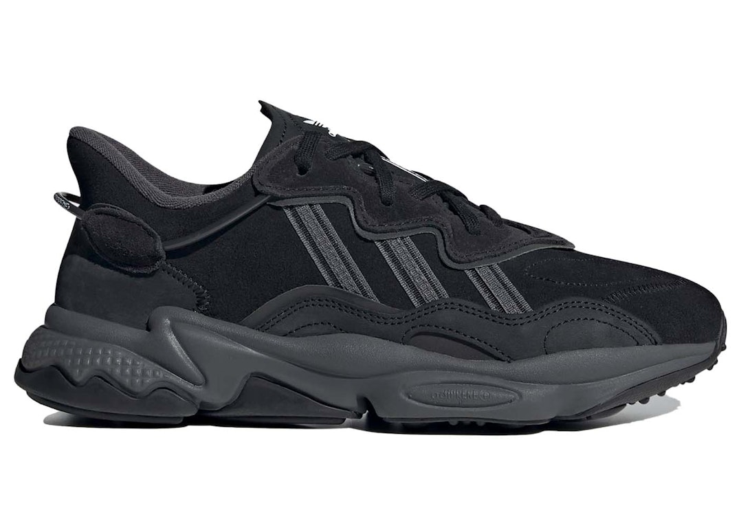 Pre-owned Adidas Originals Adidas Ozweego Core Black Suede In Core Black/cloud White/grey Six