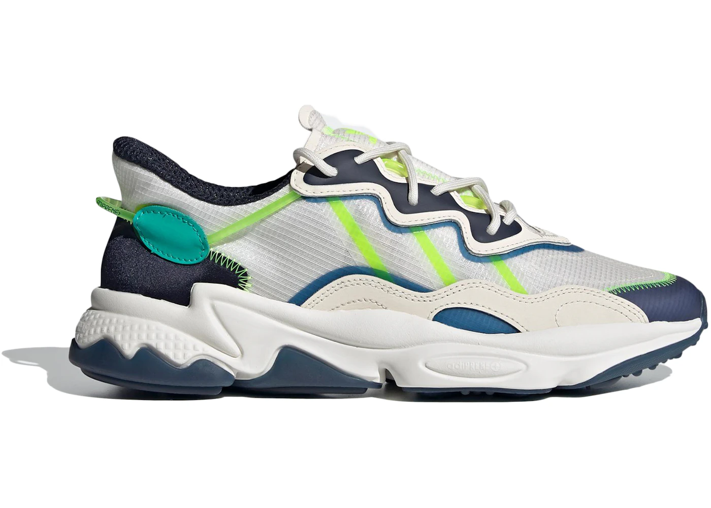 Adidas ozweego white solar green Clearance
