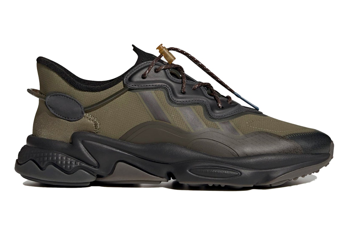 Pre-owned Adidas Originals Adidas Ozweego Focus Olive In Focus Olive/shadow Olive/core Black