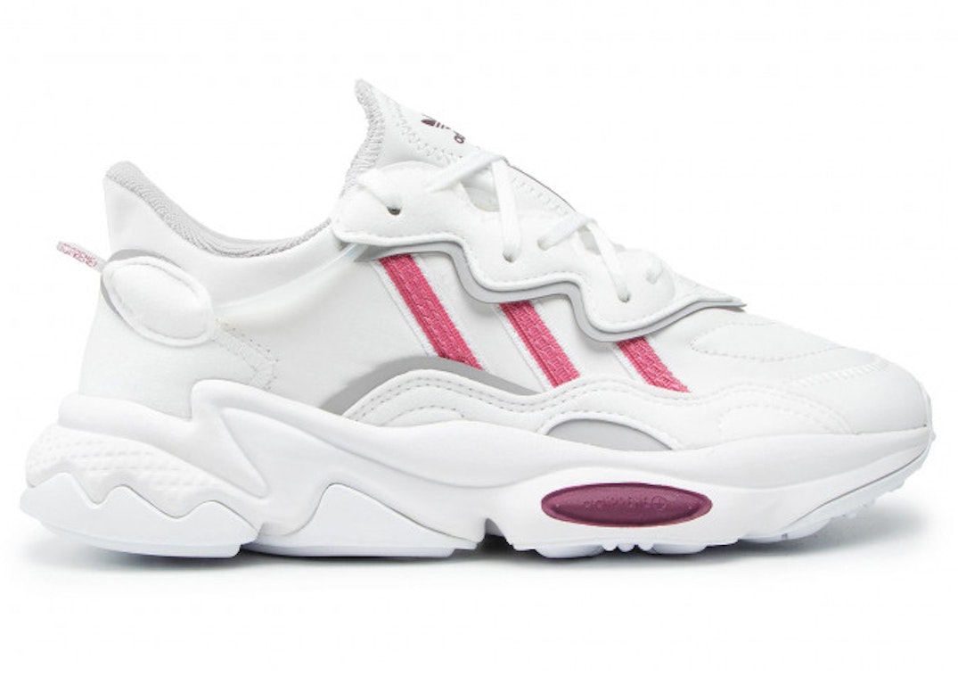 Pre-owned Adidas Originals Adidas Ozweego White Rose Tone (women's) In Cloud White/rose Tone/victory Crimson