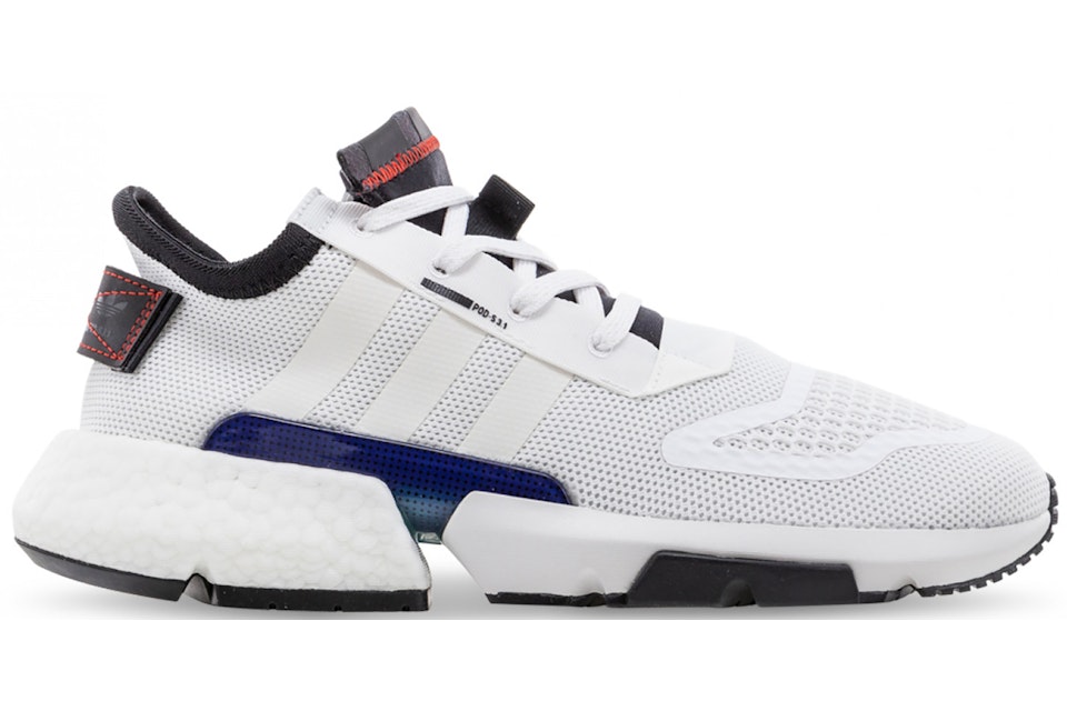 Adidas Pod S3 1 Cloud White Core Black Blue Shank Ee4857 Adidas Pod S3 1 Cloud White Core Black Blue Shank Ee4857