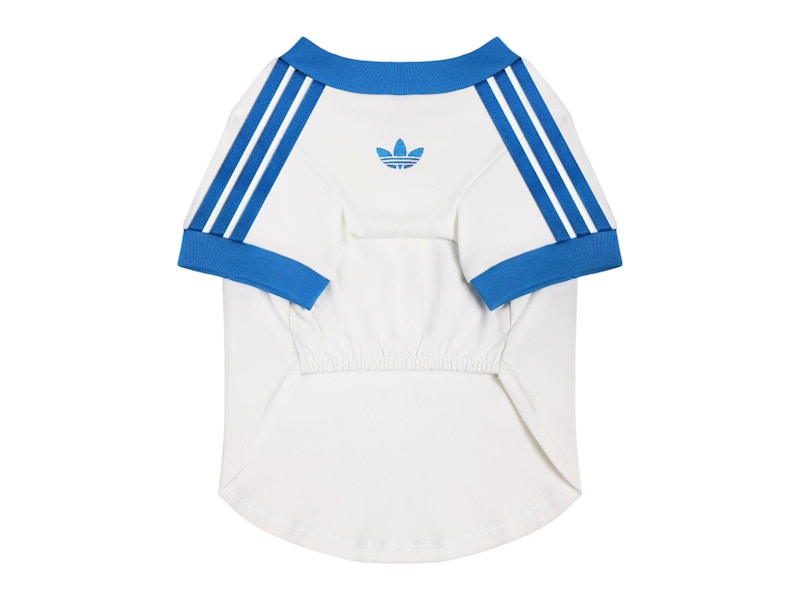 Pre-owned Adidas Originals Pet Cali Tee Shirt In Hanyu White/bird Feather Blue