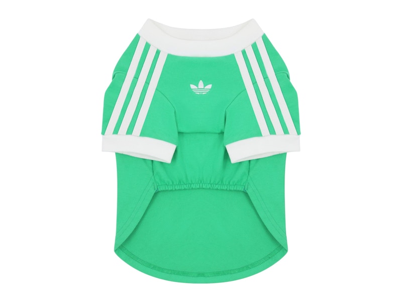 Pre-owned Adidas Originals Pet Cali Tee Shirt In Lime Green/marble White