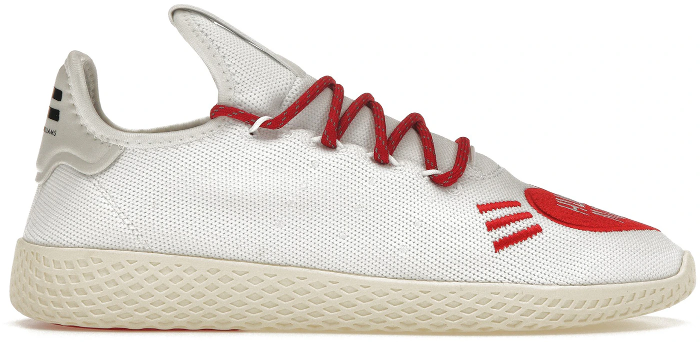 Adidas x Pharrell Williams Men's Hu Race Tennis Sneaker, White