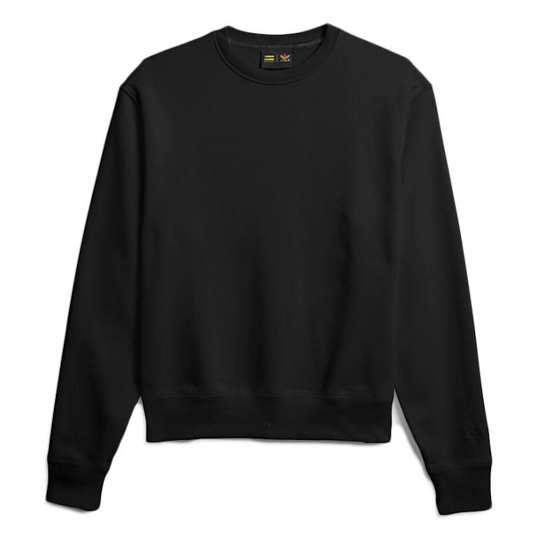 Pre-owned Adidas Originals Adidas Pharrell Williams Basics Crewneck Sweatshirt Black