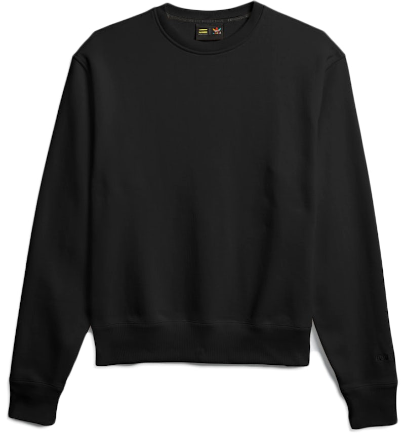 adidas Pharrell Williams Basics Sweatshirt mit Rundhalsausschnitt Schwarz FW20 DE