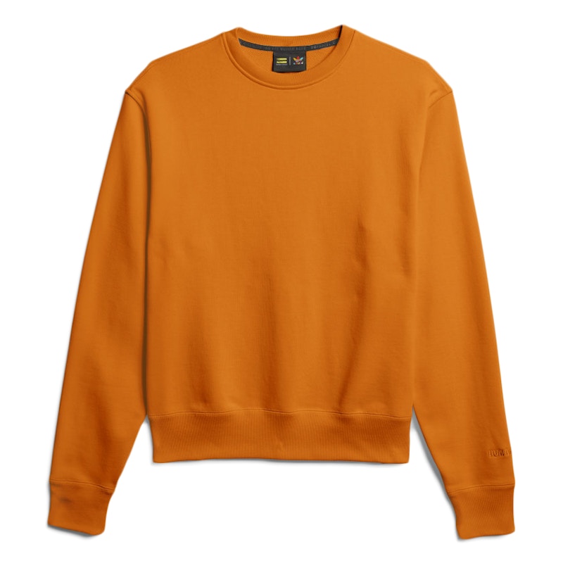 orange adidas crew neck