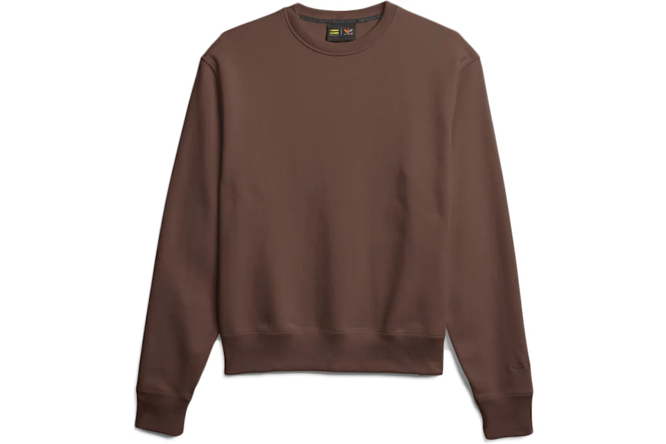 adidas Pharrell Williams Basics Crewneck Sweatshirt Earth Brown