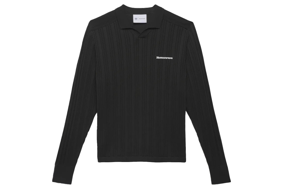 Pre-owned Adidas Originals Adidas Pharrell Williams Knit Long Sleeve Jersey (gender Neutral) Black