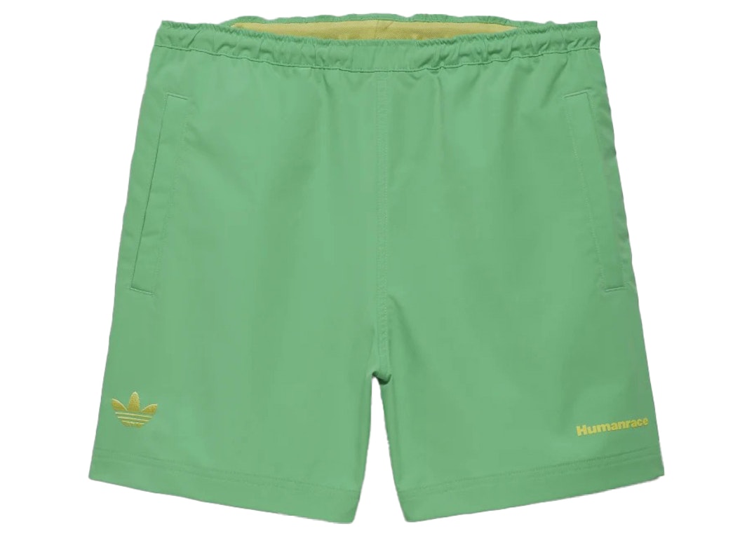 Pre-owned Adidas Originals Adidas Pharrell Williams Woven Shorts (gender Neutral) Semi Screaming Green