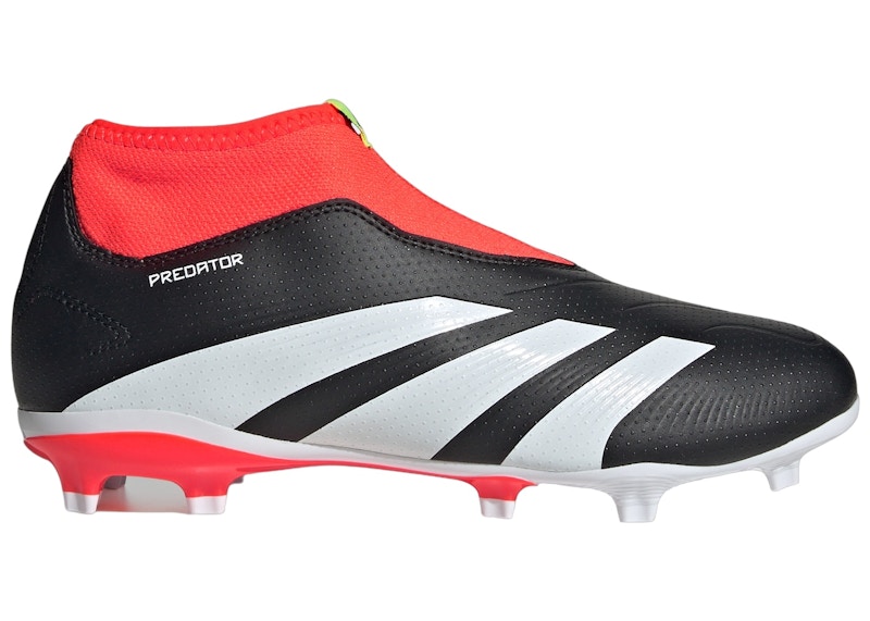 Pre-owned Adidas Originals Predator 24 League Laceless Fg Sneakers In Core Black/cloud White/solar Red In Multi