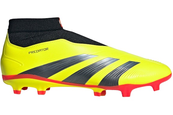 adidas Predator 24 Liga Sin Cordones FG Team Solar Amarillo Core Negro Cloud Blanco