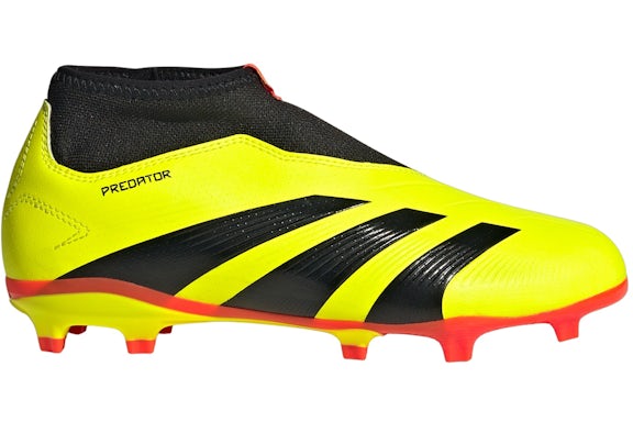 adidas Predator 24 League Laceless FG Team Solar Amarillo Core Negro Solar Rojo (para escolares)