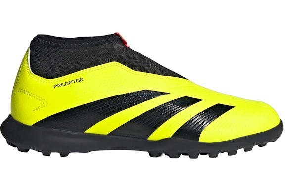 adidas Predator 24 League Laceless Turf Team Solar Gelb Kern Schwarz Solar Rot (GS)