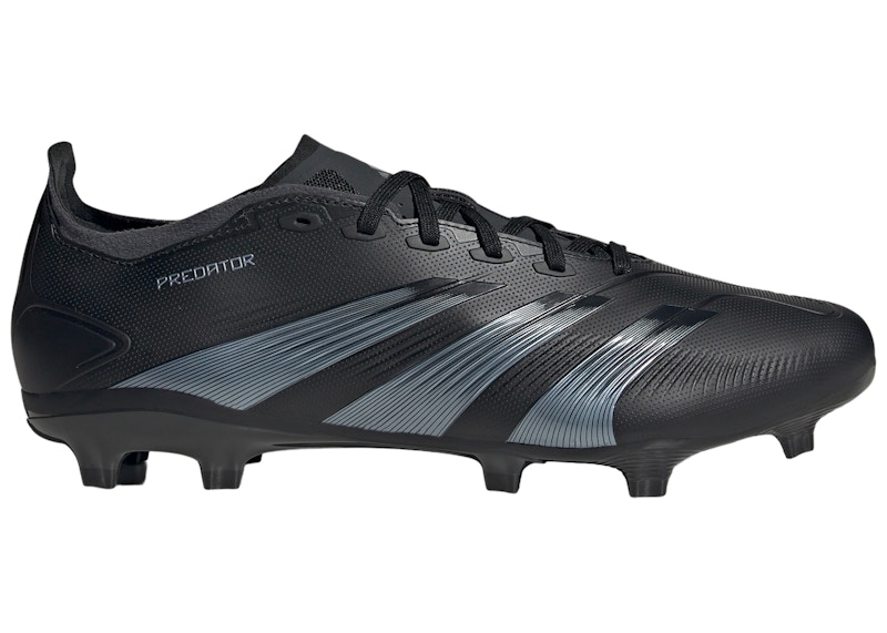 ADIDAS ORIGINALS MEN'S ADIDAS PREDATOR 24 LEAGUE LOW FG SNEAKERS IN CORE BLACK/CARBON