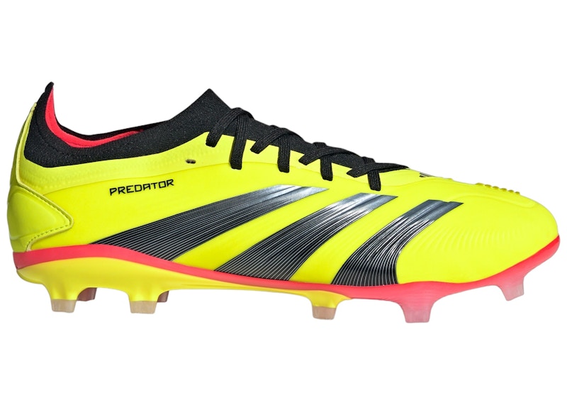 adidas Predator 24 Pro FG Team Solaire Jaune Noyau Noir Solaire Rouge Homme Style IG7776 FR