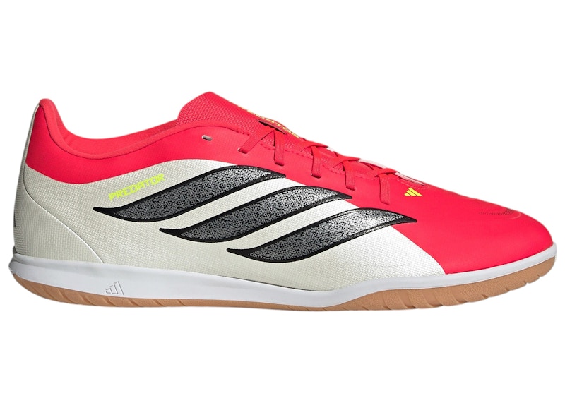 Men's Adidas Predator Club Sala IC Born for Goals Pack Sneakers in Lucid Red/Core Black/Cloud White