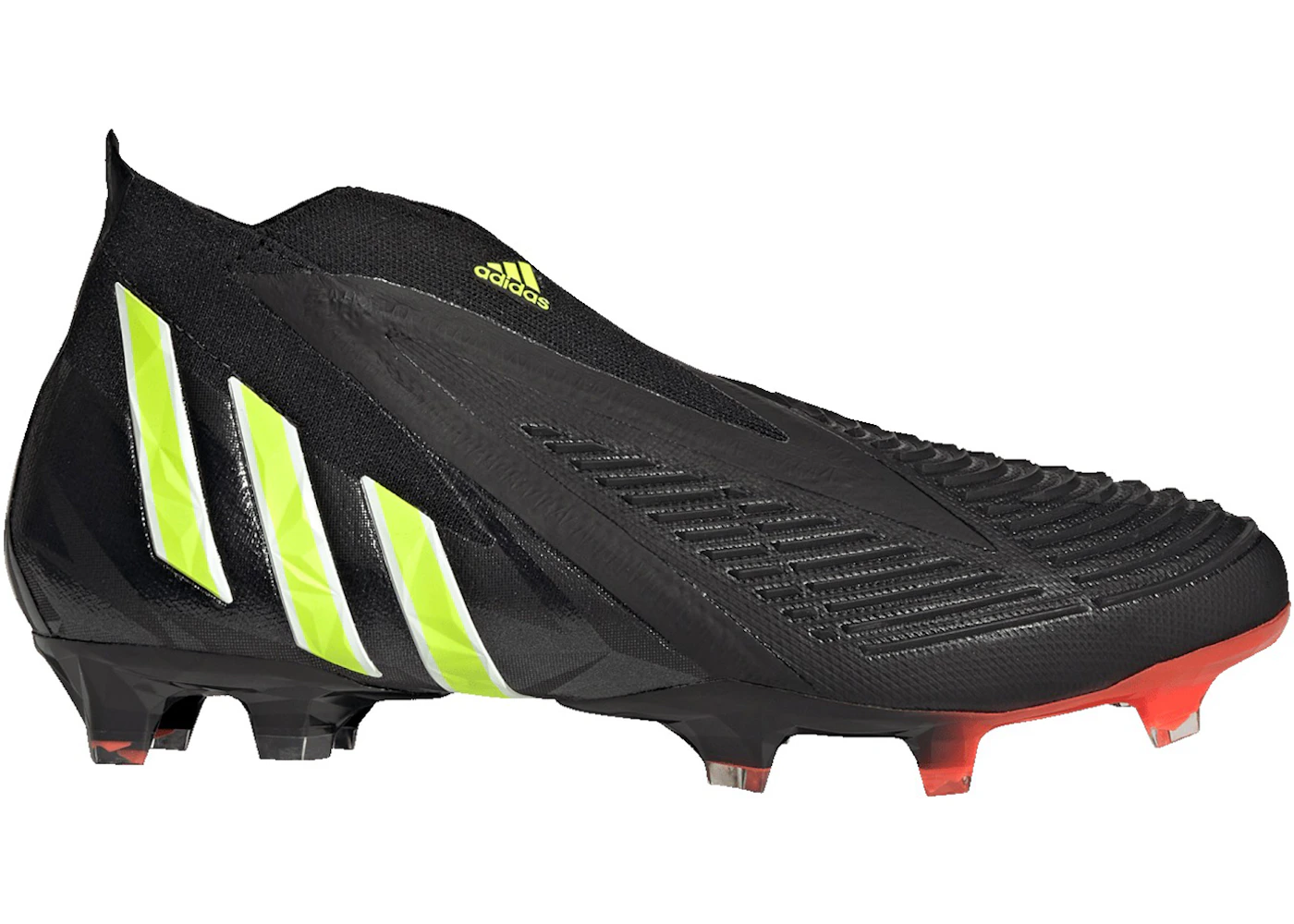 adidas Predator Edge.1 FG Black Team Solar Yellow Red Men's - GW1032 - US