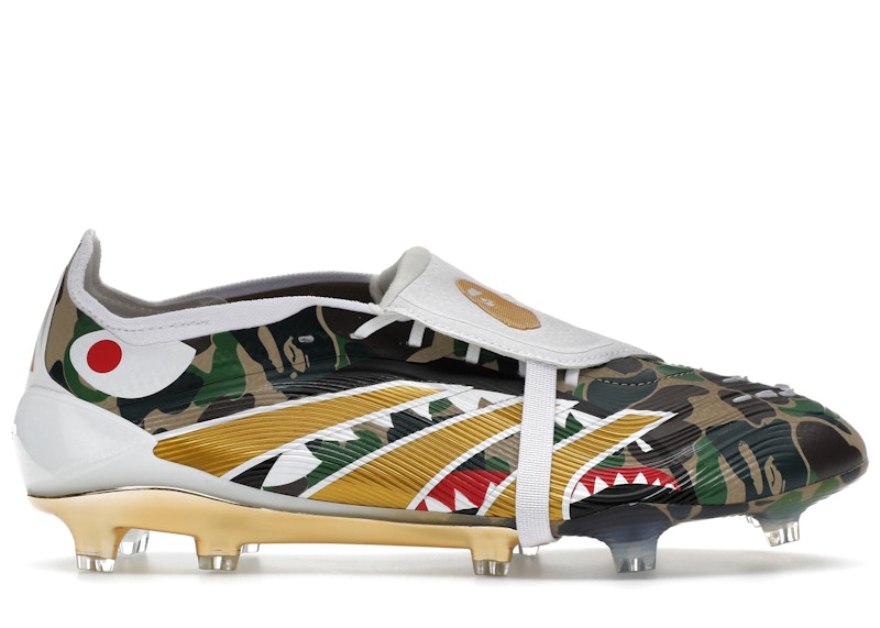 シューズ 25cm BAPE adidas Predator Elite FG CAMO adidas Predator Elite Foldover Tongue FG Bape Green Camo