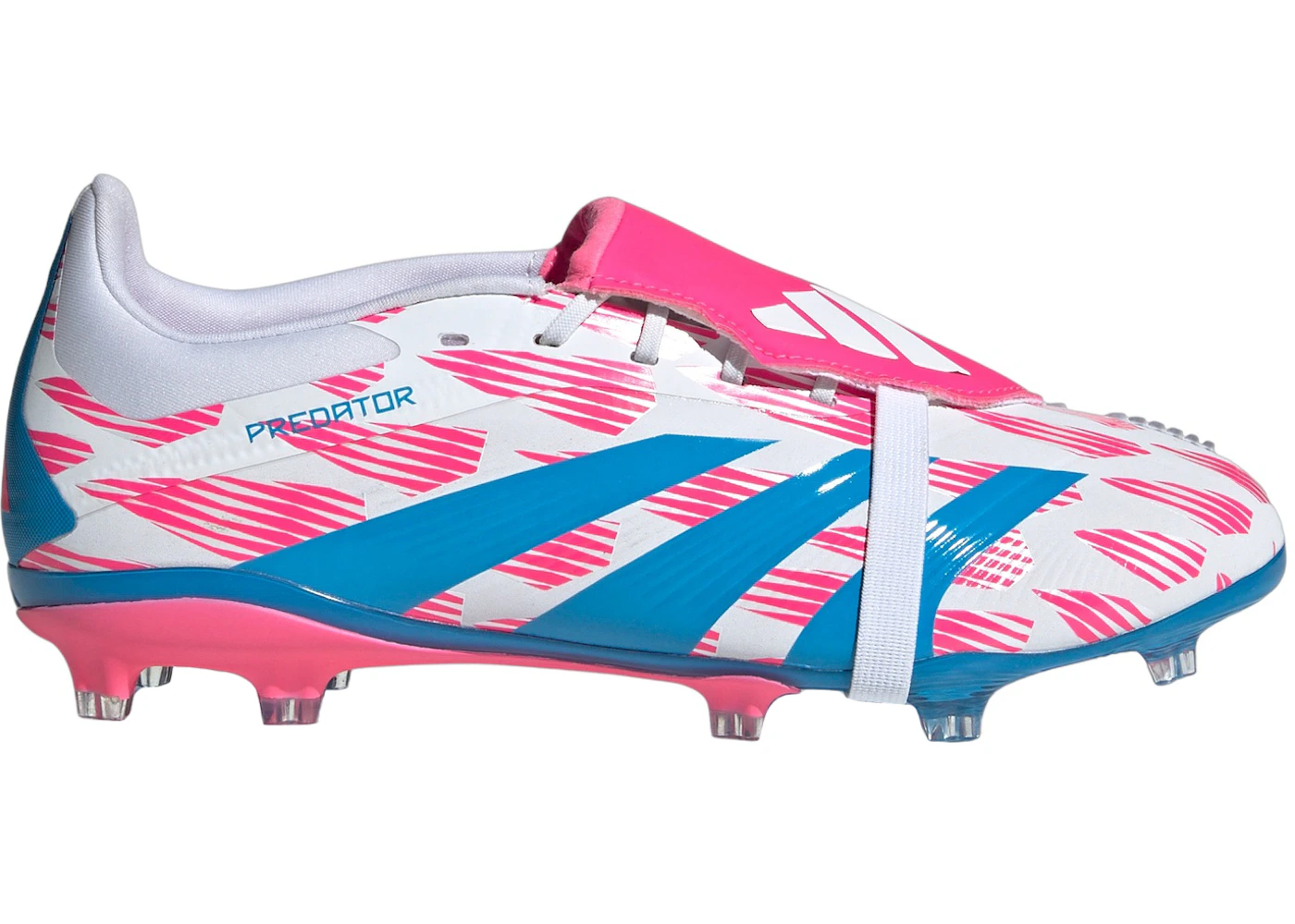 adidas Predator Elite Foldover Tongue FG Cloud White Solar Blue Solar ...
