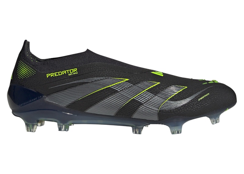 adidas Predator Elite Laceless FG Core Black Carbon Lucid