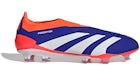 adidas Predator Elite Laceless FG Lucido Blu Nuvola Bianco Rosso Solare