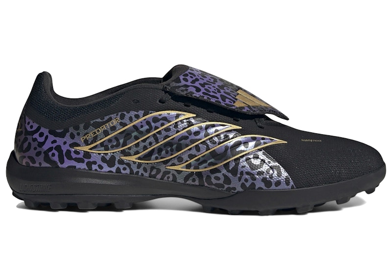 adidas Predator League Fold-Over Tongue Turf Kaka Core Black Gold Metallic