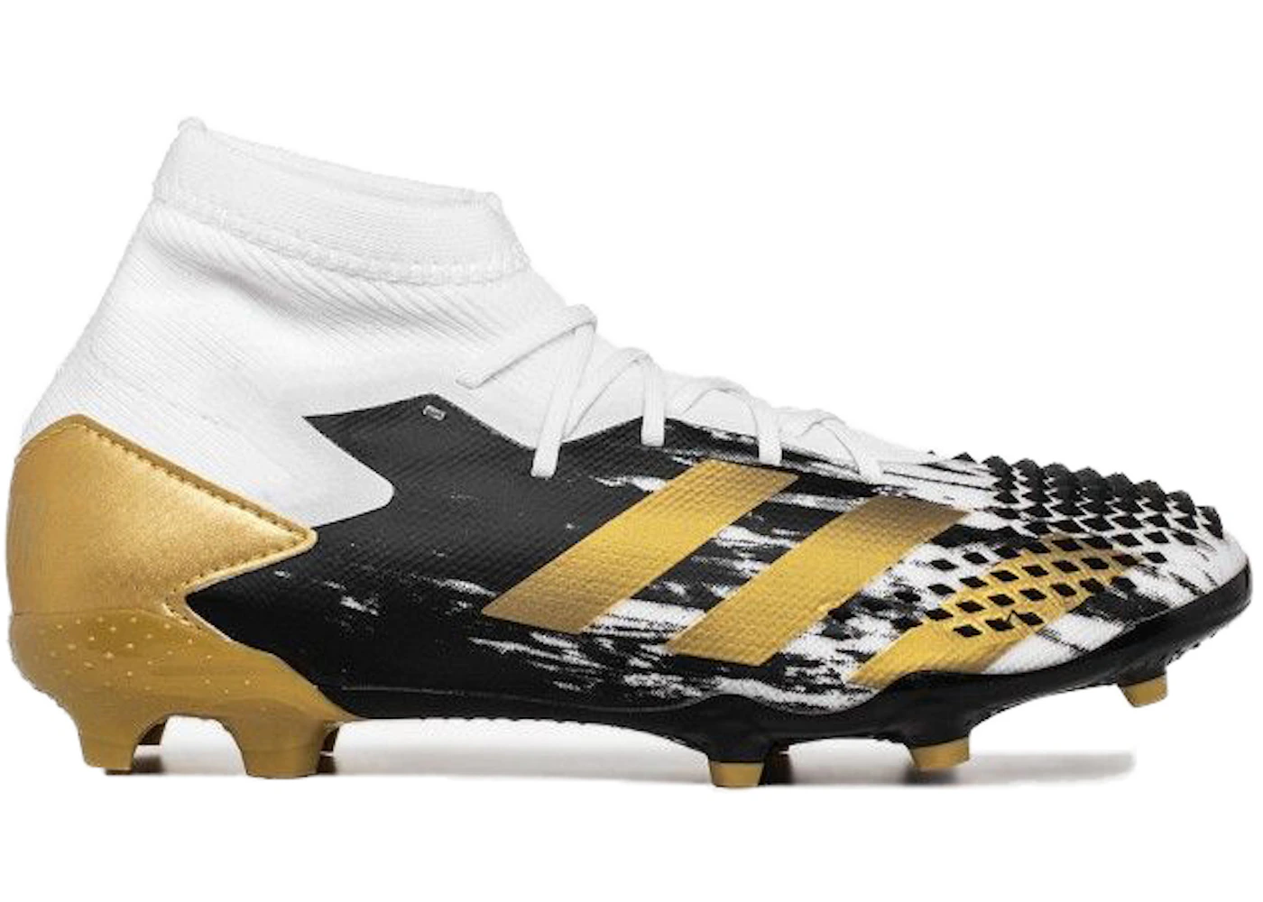 White and gold adidas predator Clearance