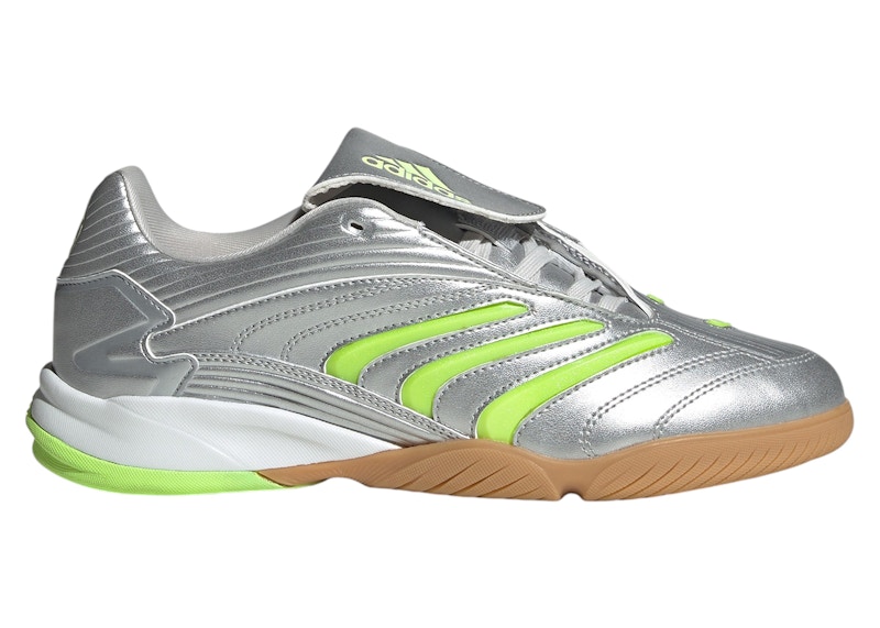 adidas Predator Sala Silver Metallic Signal Green (Women's) - JR1636